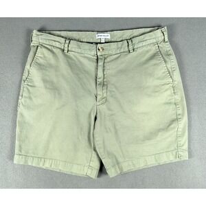 Peter Millar Shorts Mens 36 Green Distressed Garment Dye Pilot Twill Minimalist